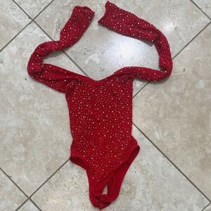 Leg Avenue Rhinestone Fishnet Bodysuit